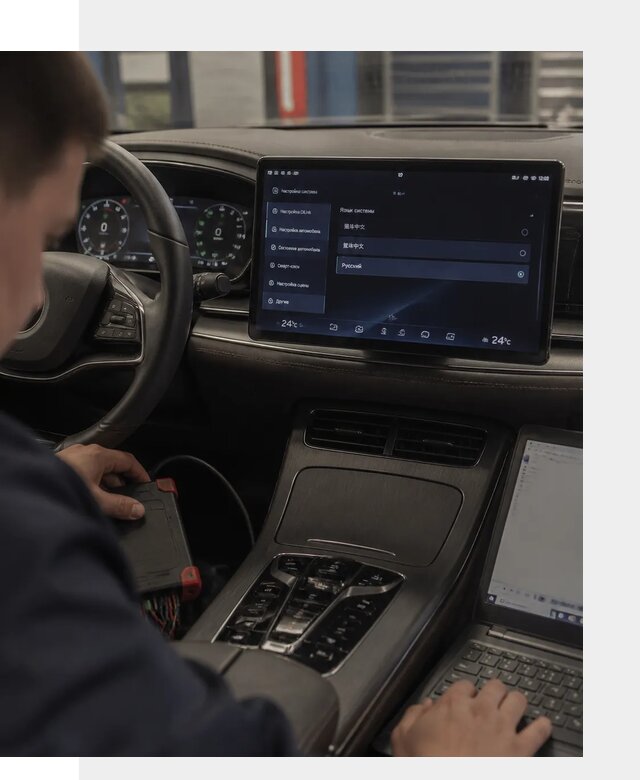 Русификация автомобиля BYD HAN для эксплуатации в Краснокамске